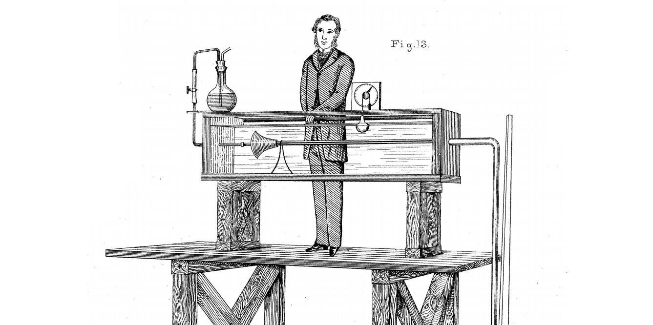 Apparatus used by Osborne Reynolds to discover Reynold’s numbers